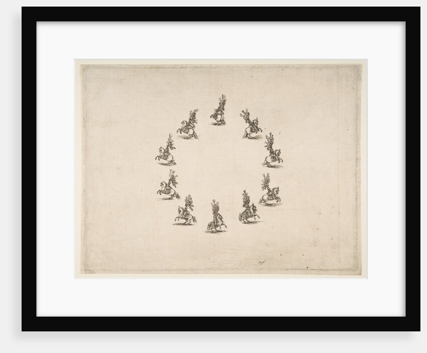 Ten Cavaliers Forming a Circle, 1652 by Stefano della Bella