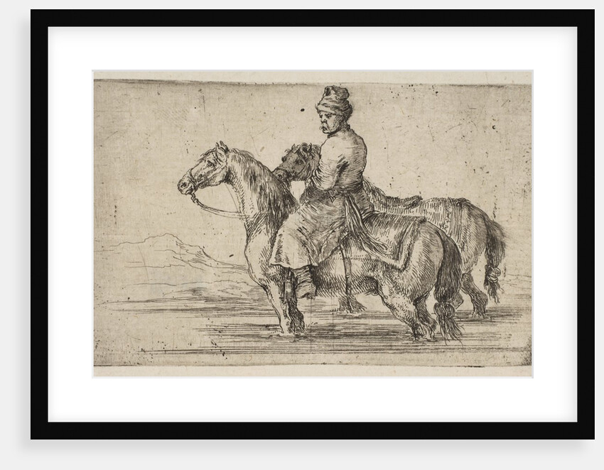 A Polish Groom Bathing Horses, ca. 1662 by Stefano della Bella