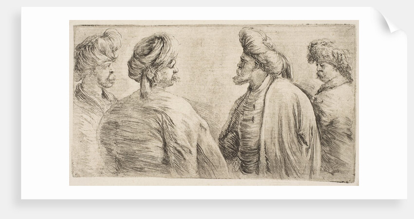 Four Turks, Half Length, ca. 1662 by Stefano della Bella