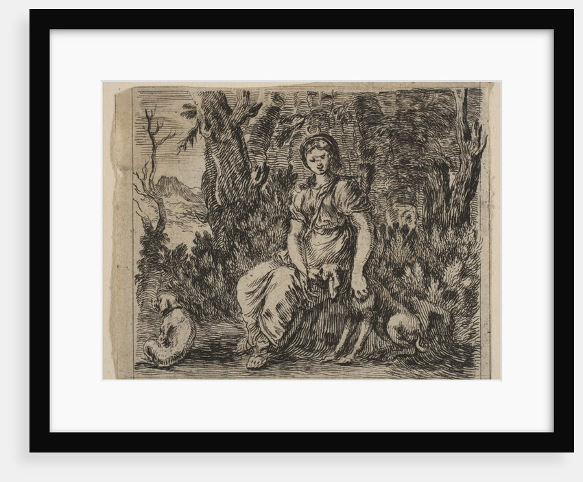 Diana, from 'Game of Mythology', 1644 by Stefano della Bella