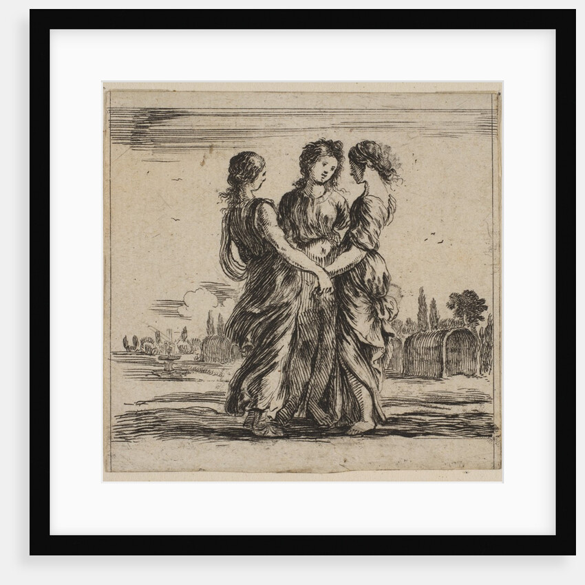 The three graces, from 'Game of Mythology', 1644 by Stefano della Bella