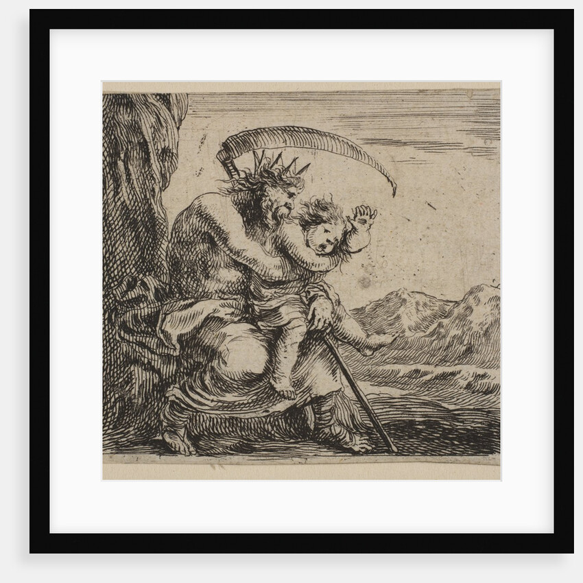 Saturn, from 'Game of Mythology', 1644 by Stefano della Bella