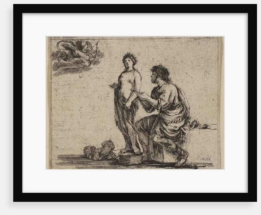 Pygmalion, from 'Game of Mythology', 1644 by Stefano della Bella