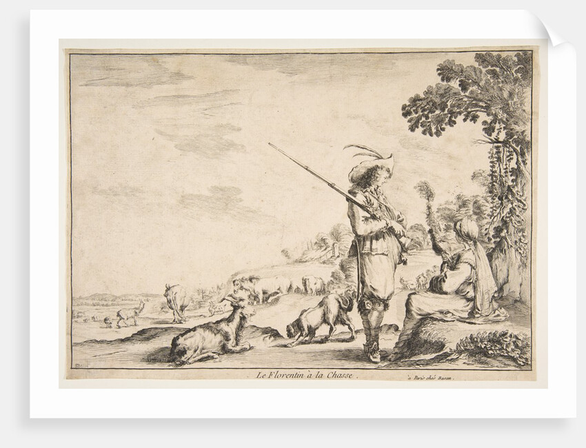 Le Florentin à la chasse, ca. 1654 by Stefano della Bella