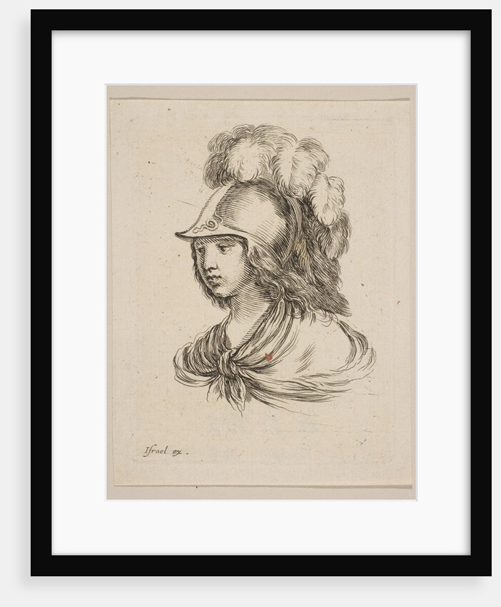 Head of Minerva, from 'Various heads and figures', 1650 by Stefano della Bella