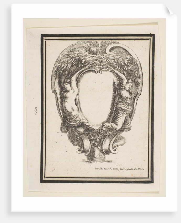 Cartouche with Duck and Nymphs, 1647 by Stefano della Bella