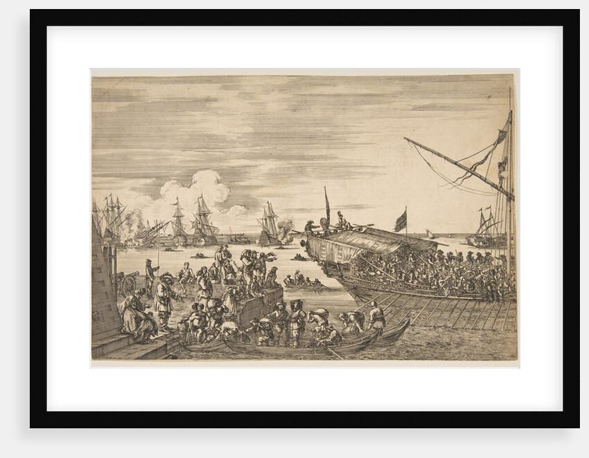 Departure of a galley at the Port of Livorno, from from 'Views of the port of Livorno' …, 1654-55 by Stefano della Bella