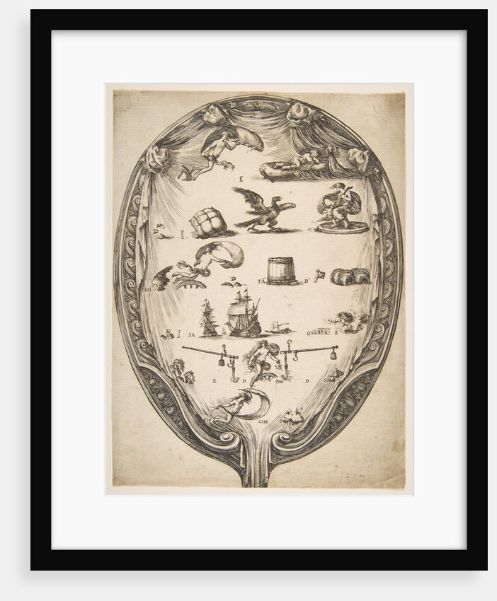 Screen with Rebus of Fortune, ca. 1639 by Stefano della Bella