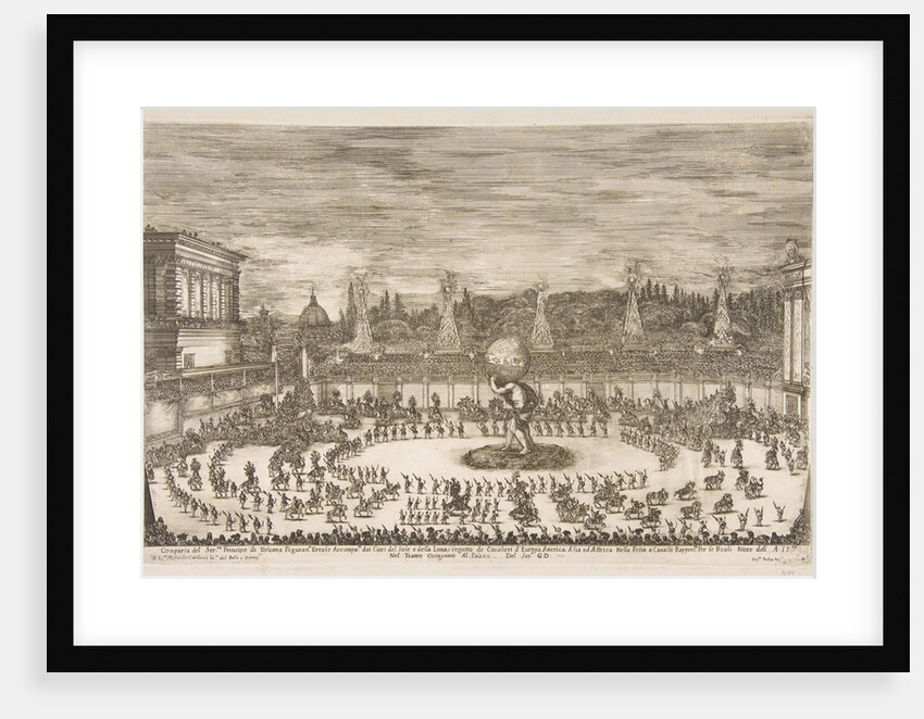 Il Mondo Festeggiante: Entrance of Cosimo III de' Medici, 1661 by Stefano della Bella