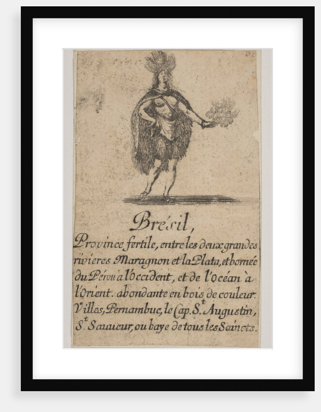 Brésil, 1644 by Stefano della Bella