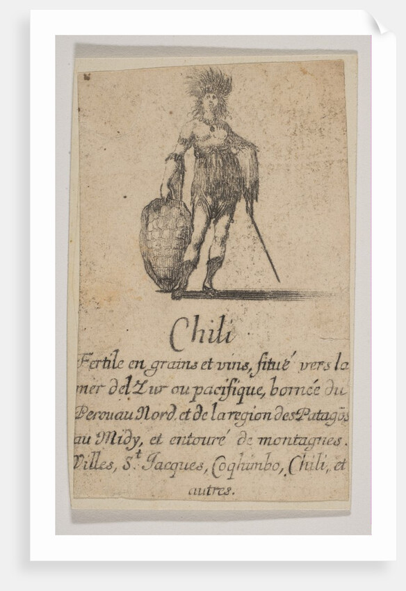 Chile, from 'Game of Geography', 1644 by Stefano della Bella