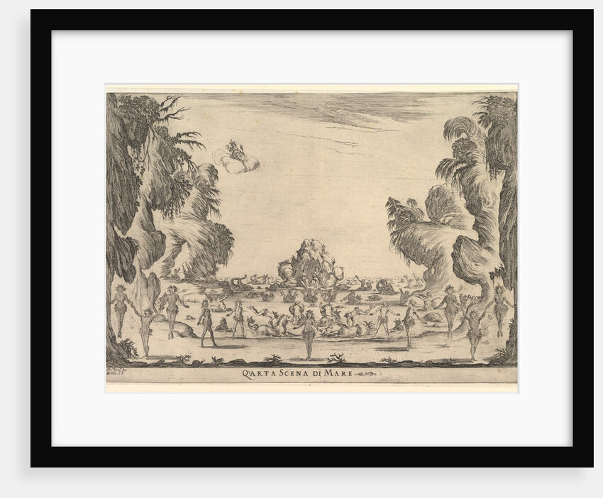 Fourth scene, the sea, from 'The marriage of the gods', 1637 by Stefano della Bella