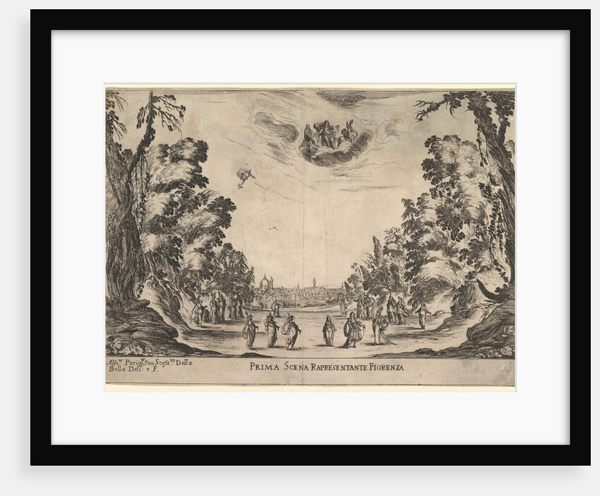 First scene, in Florence, from 'The marriage of the gods', 1637 by Stefano della Bella