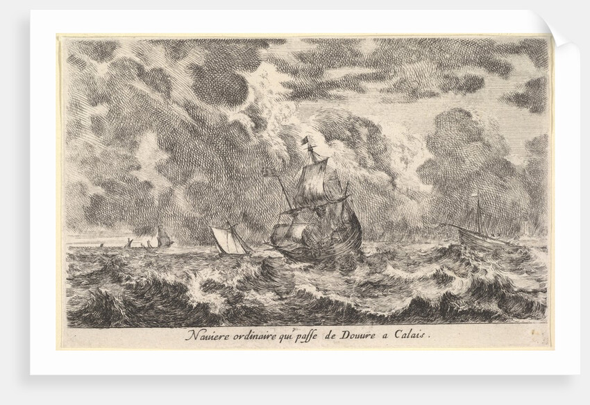 An ordinary ship travelling between Douvre and Calai by Stefano della Bella