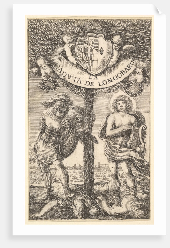 Frontispiece for 'The Fall of Longobardi', poems by Sigismond B…, 1656 by Stefano della Bella