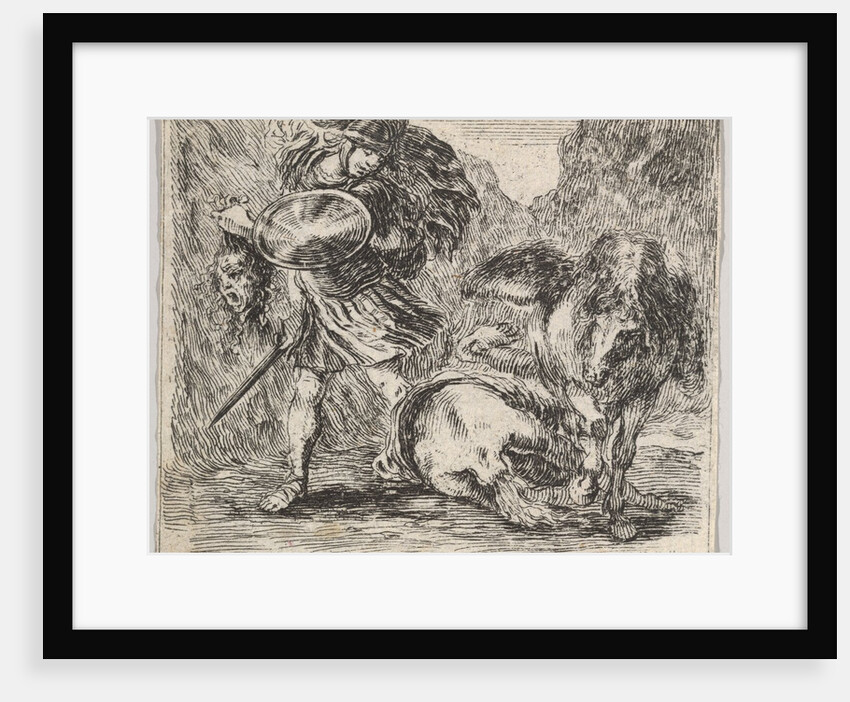 Perseus and Medusa, from 'Game of Mythology', 1644 by Stefano della Bella