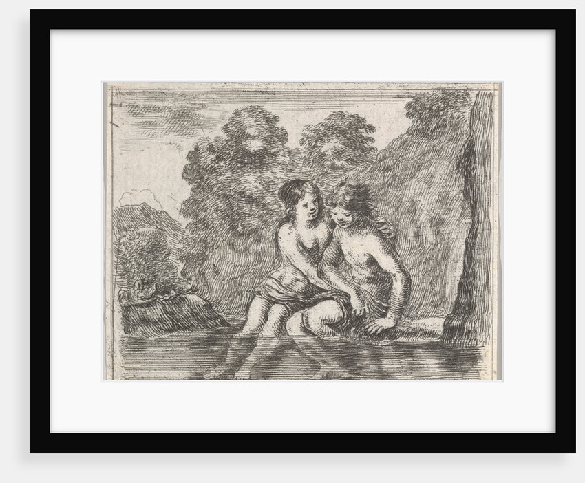 Salmacis and Hermaphrodite, from 'Game of Mythology', 1644 by Stefano della Bella