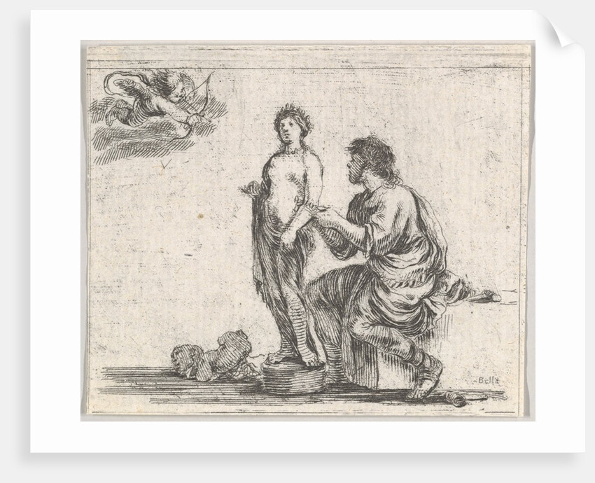Pygmalion, from 'Game of Mythology', 1644 by Stefano della Bella