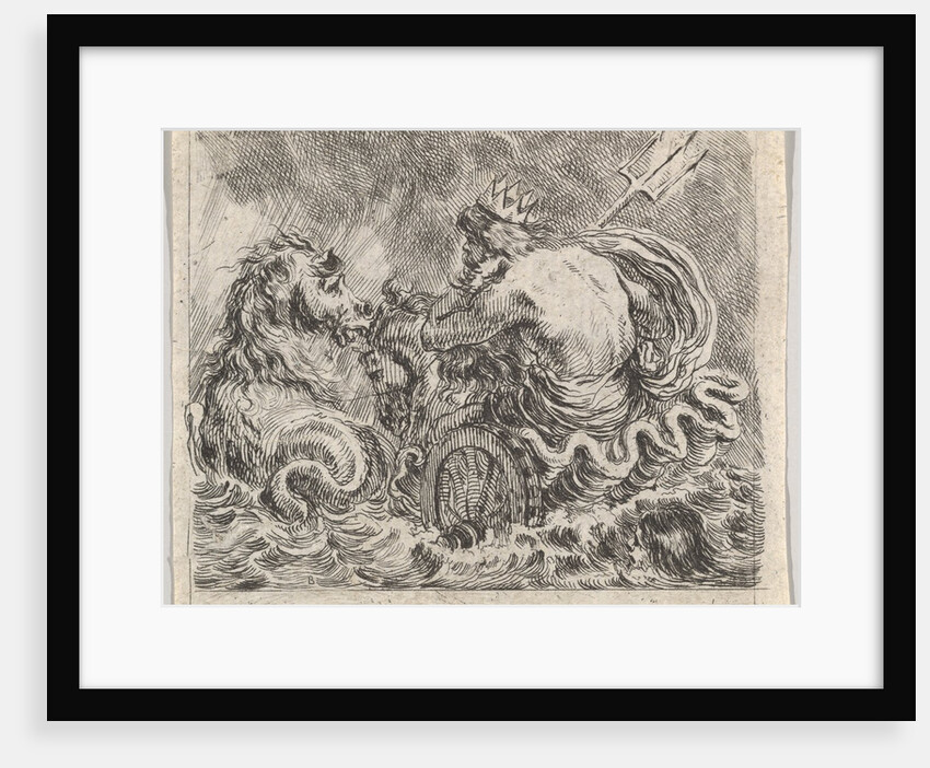 Neptune, from 'Game of Mythology', 1644 by Stefano della Bella