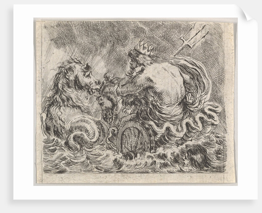 Neptune, from 'Game of Mythology', 1644 by Stefano della Bella