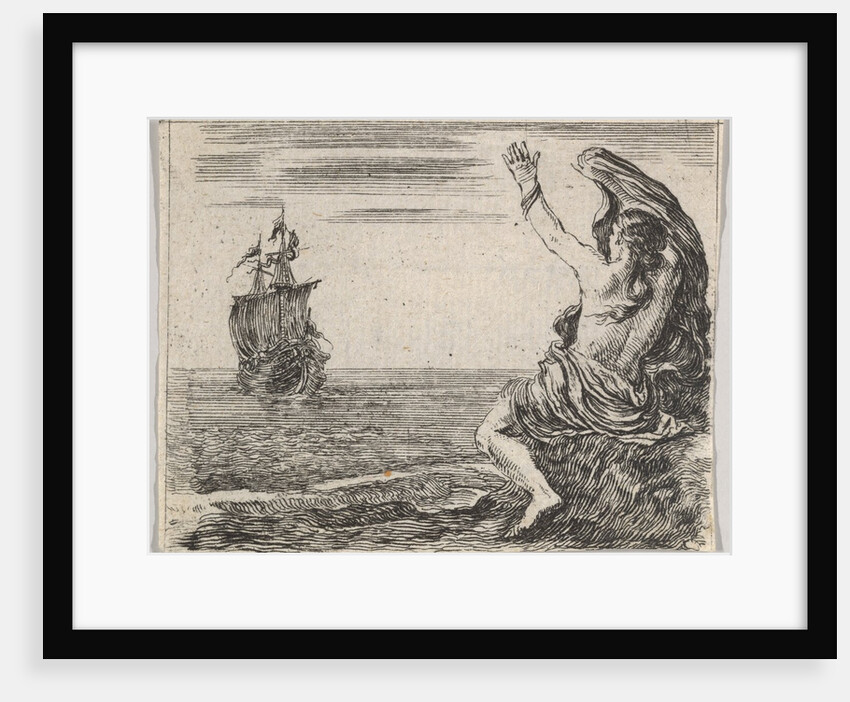 Theseus and Ariadne, from 'Game of Mythology', 1644 by Stefano della Bella