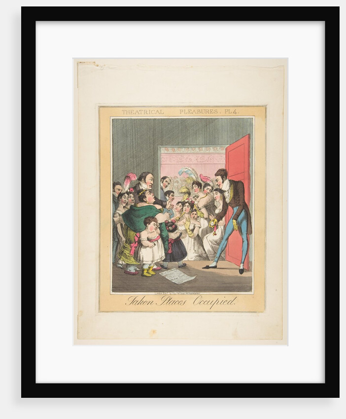 Theatrical Pleasures, Plate 4: Taken Places Occupied, ca. 1835 by Theodore Lane