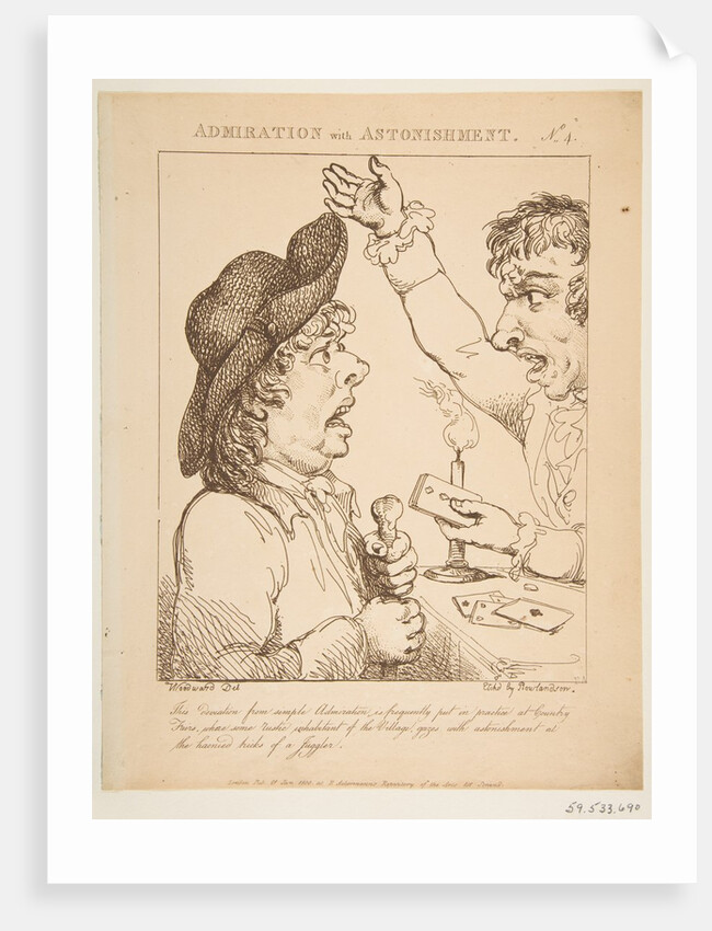 Admiration with Astonishment, January 21, 1800 by Thomas Rowlandson