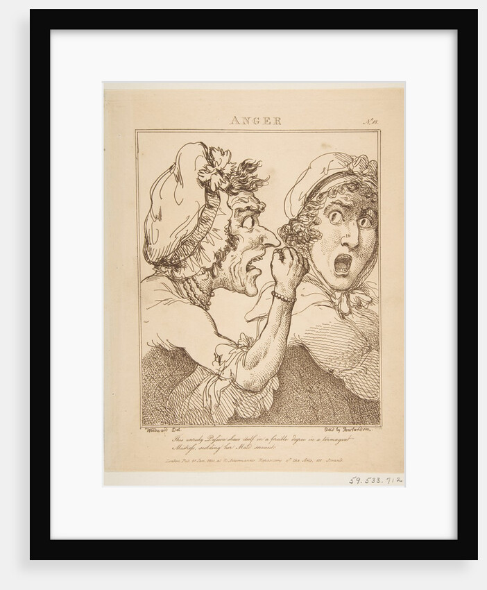 Anger, January 21, 1800 by Thomas Rowlandson
