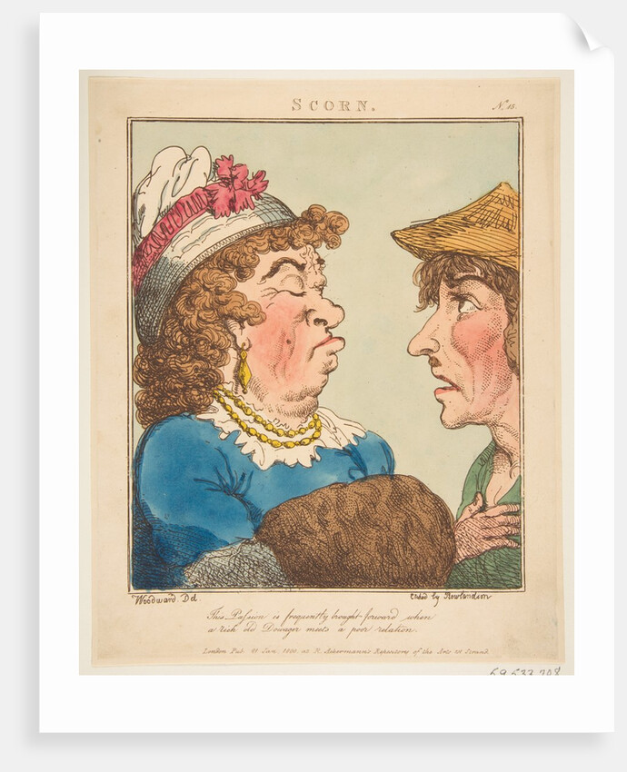Scorn, January 21, 1800 by Thomas Rowlandson