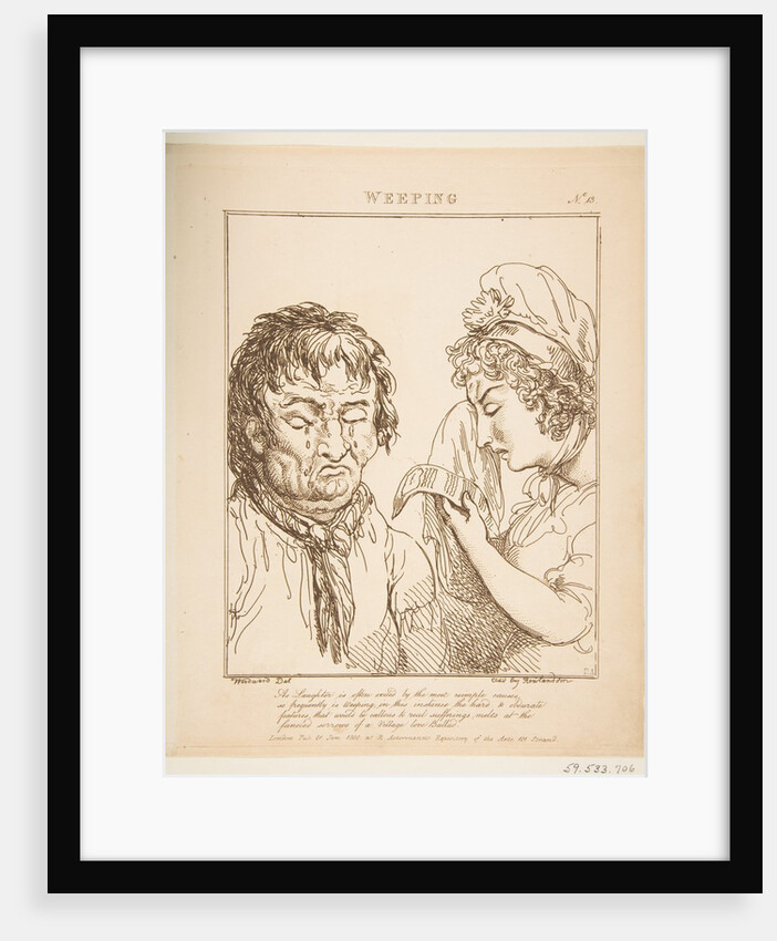 Weeping, January 21, 1800 by Thomas Rowlandson