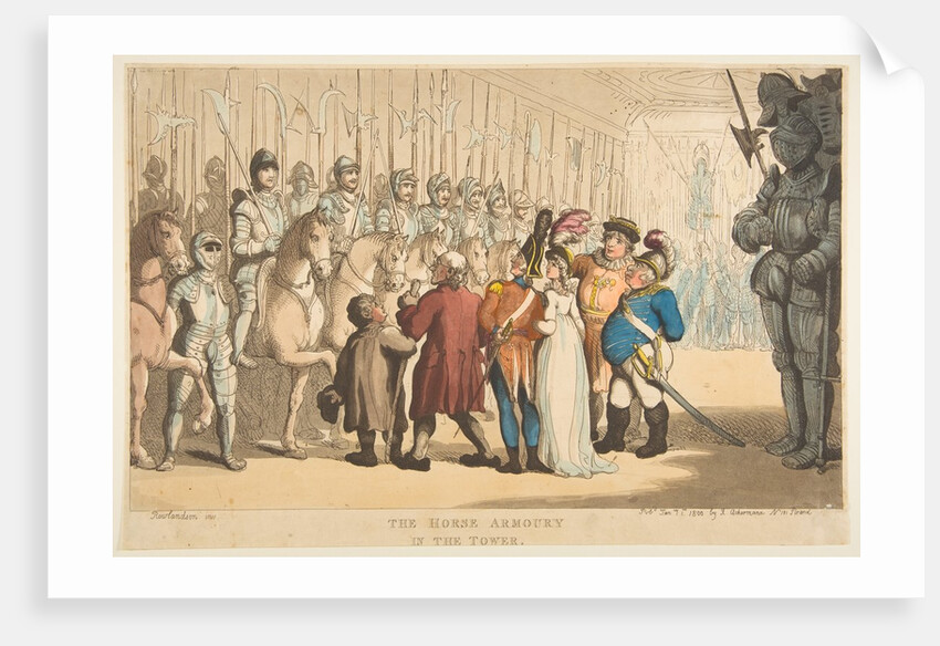 The Horse Armoury in the Tower, January 1, 1800 by Thomas Rowlandson