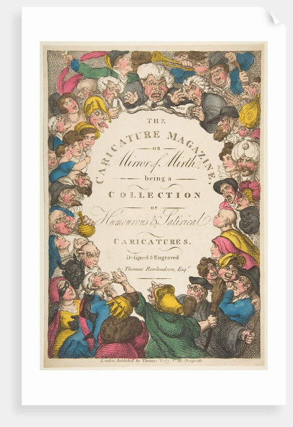 Title Page, The Caricature Magazine, or Mirror of Mirth, November 19, 1808 by Thomas Rowlandson