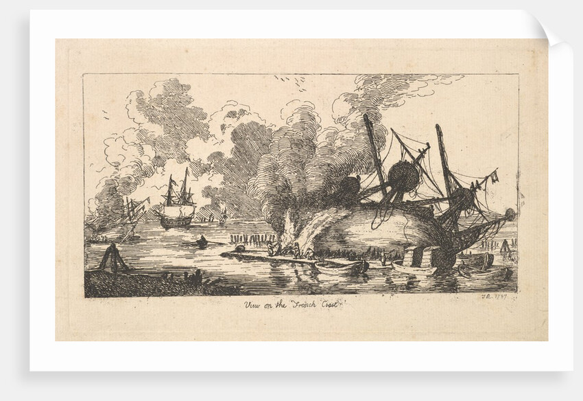 View on the French Coast, 1787 by Thomas Rowlandson
