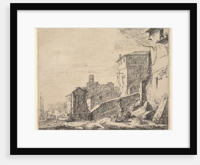 A Woman Standing by a Seated Man by Thomas Wijck