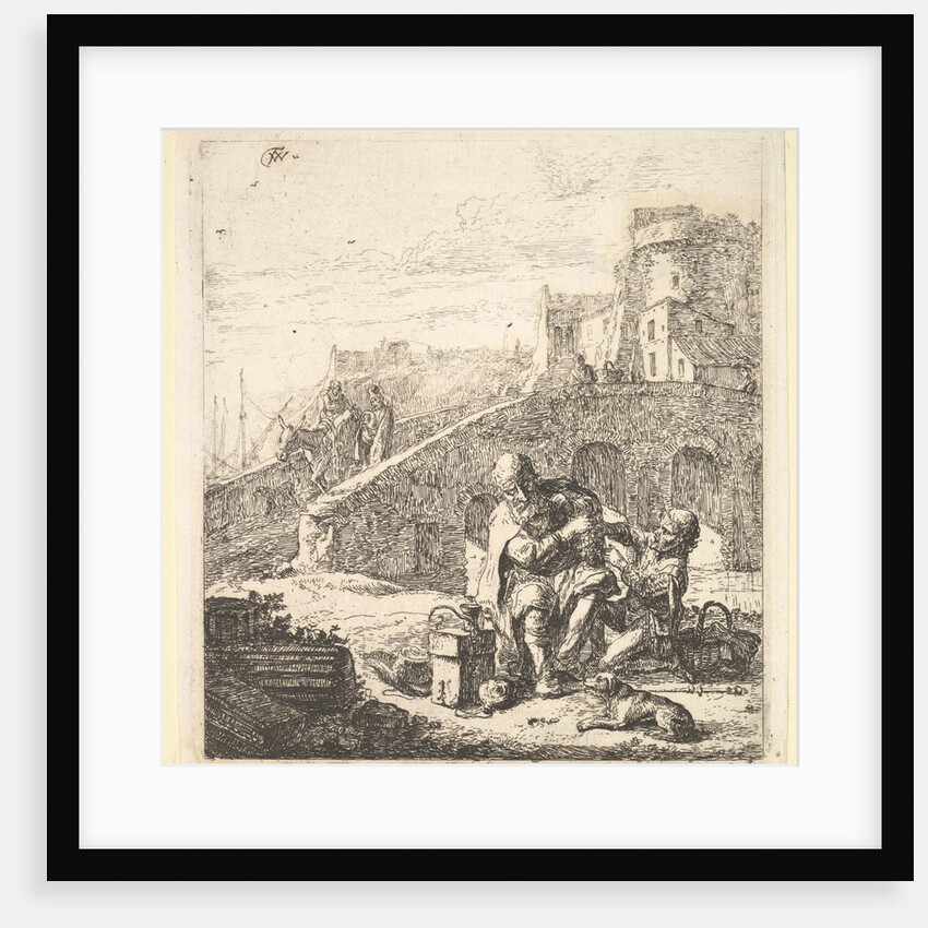 Lazarillo Stealing Grapes from the Poor Blind Beggar, 17th century by Thomas Wijck