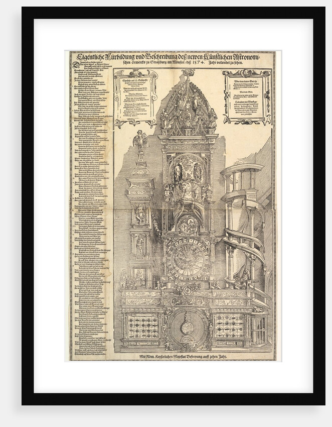 Astronomical Clock in the Cathedral in Strasbourg, 1574 by Tobias Stimmer