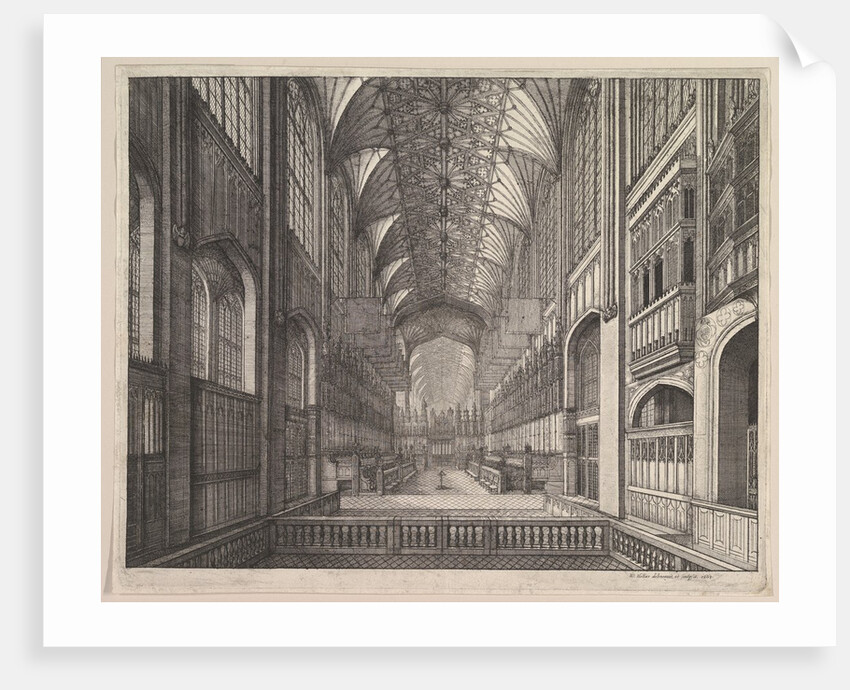 St. George's Chapel Choir, Windsor, 1663 by Wenceslaus Hollar
