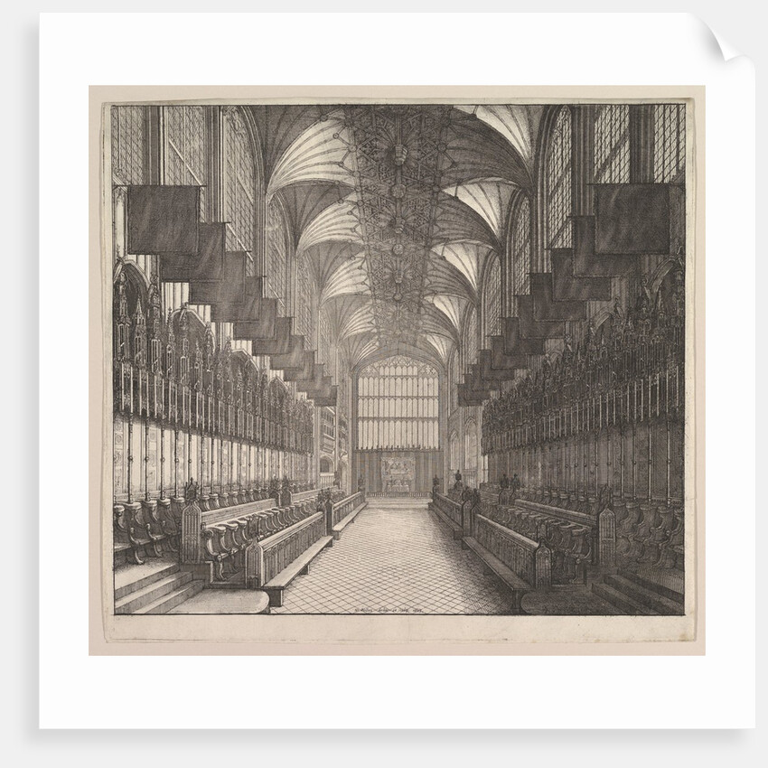 Windsor Castle, St. George's Chapel, Choir, 1663 by Wenceslaus Hollar