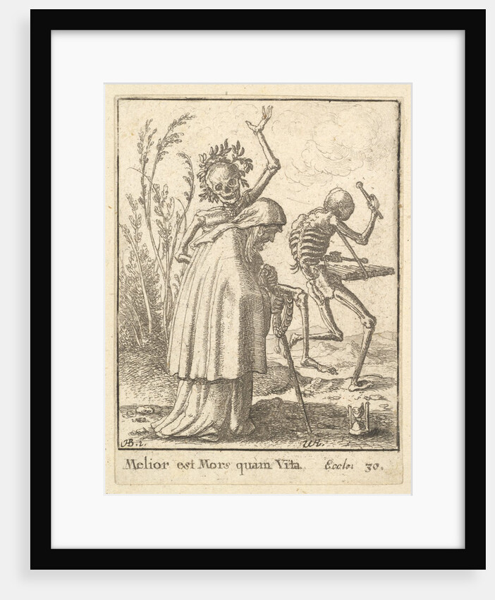 Old woman, from the Dance of Death, 1651 by Wenceslaus Hollar