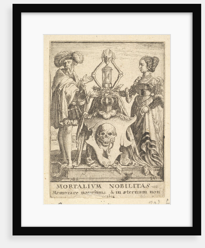 Death's coat of arms, from the Dance of Death, 1651 by Wenceslaus Hollar