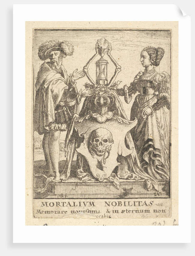 Death's coat of arms, from the Dance of Death, 1651 by Wenceslaus Hollar