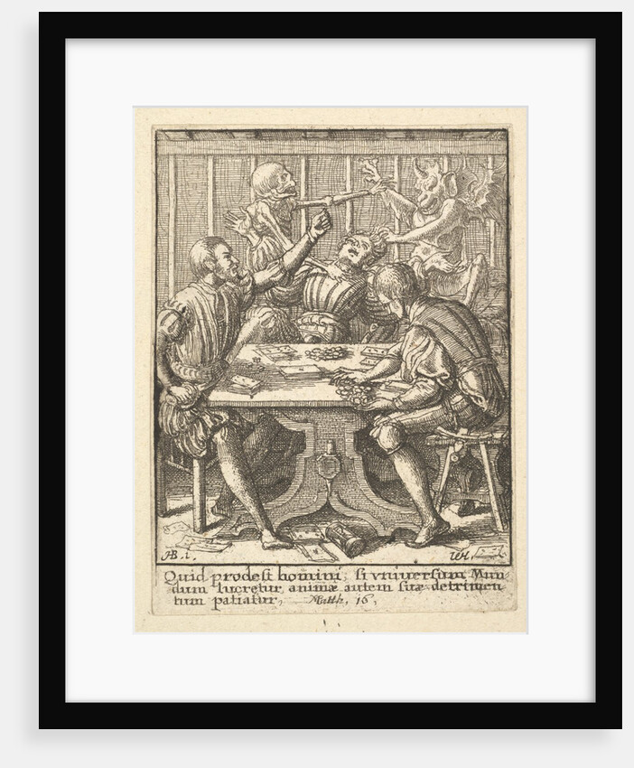 The Gamesters, from the Dance of Death, 1651 by Wenceslaus Hollar