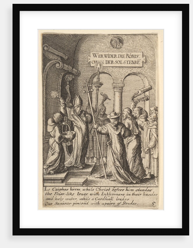 Jesus before Caiaphas, 1625-77 by Wenceslaus Hollar