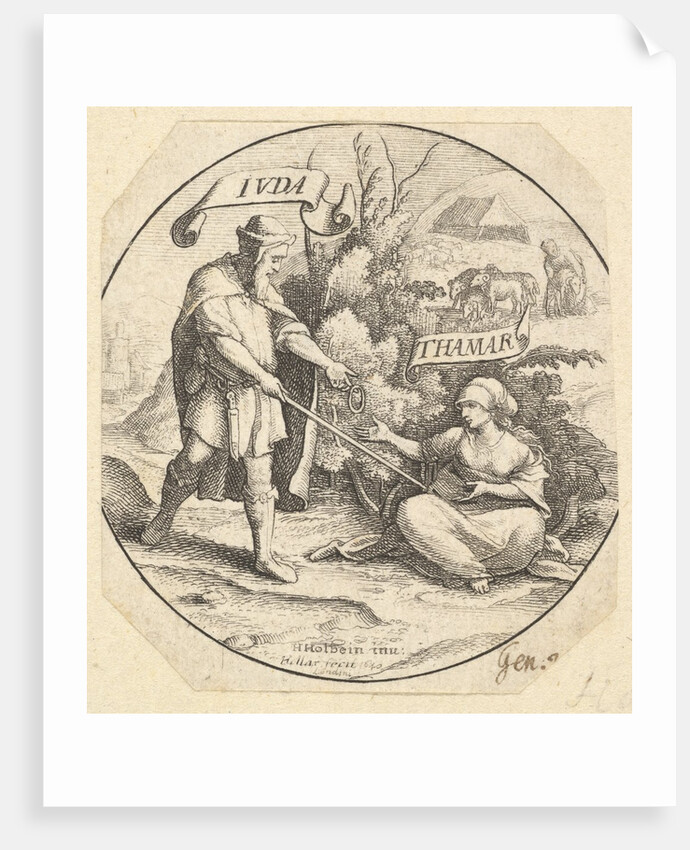Judah and Tamar, 1640 by Wenceslaus Hollar