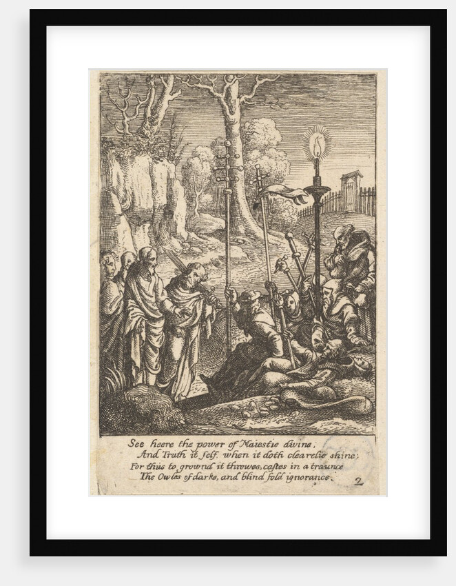 Jesus confronting his detractors, 1625-77 by Wenceslaus Hollar