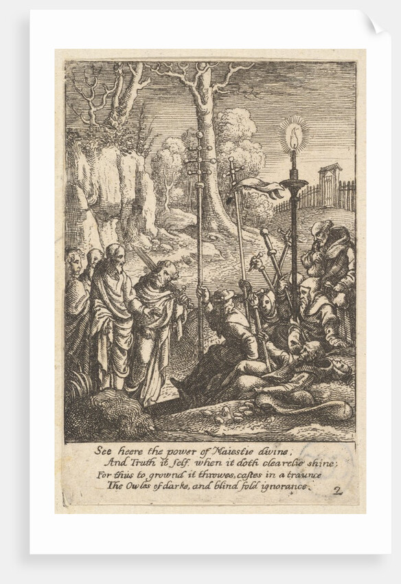 Jesus confronting his detractors, 1625-77 by Wenceslaus Hollar