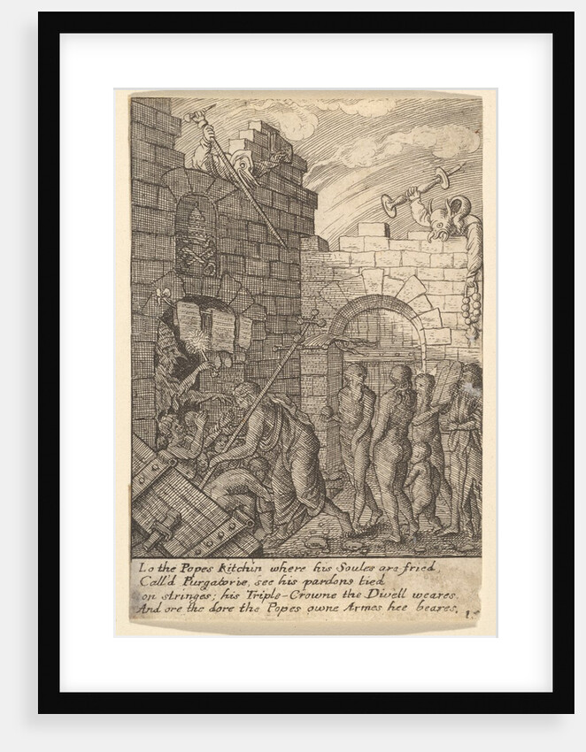 Descent into Hell, 1625-77 by Wenceslaus Hollar