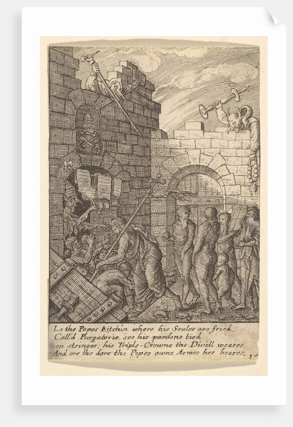 Descent into Hell, 1625-77 by Wenceslaus Hollar