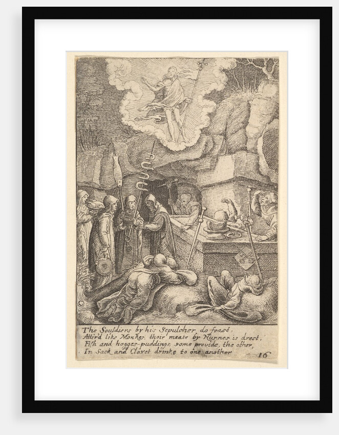 Resurrection, 1625-77 by Wenceslaus Hollar