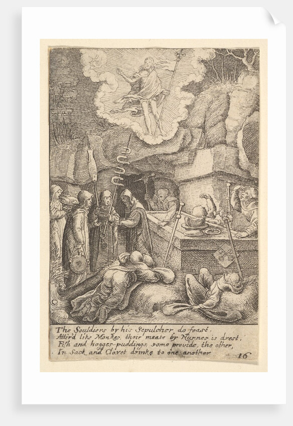 Resurrection, 1625-77 by Wenceslaus Hollar
